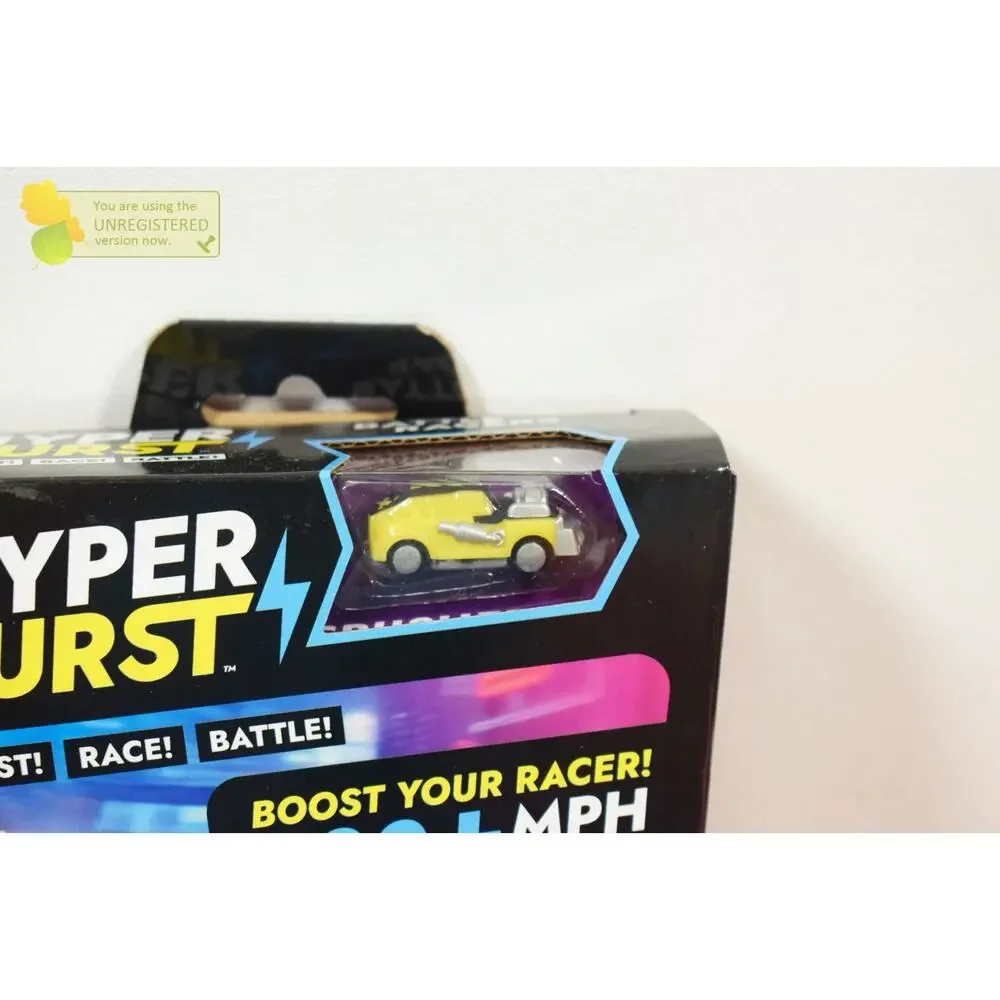 Hyper Burst Battle Racers Yellow Crusher Car and Launcher